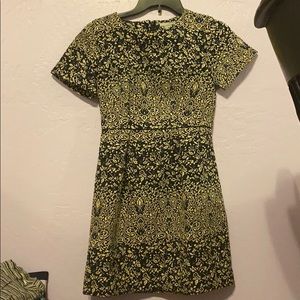 H&M size 6 floral jacquard dress